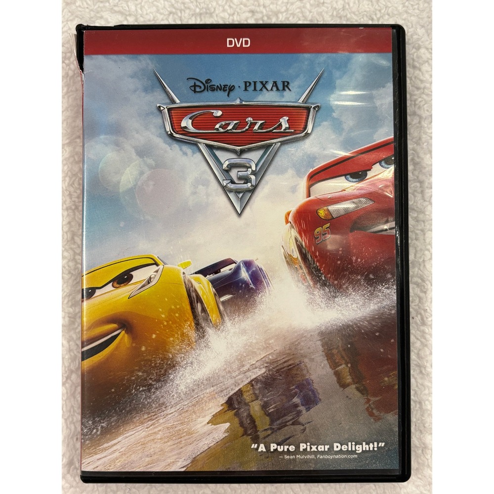 Disney Pixar Cars 3 DVD 2017 Animated Family Movie Lightning McQueen